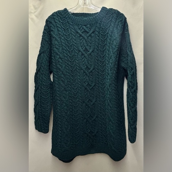 The Limited Vintage Classic Hand-knit Cable Fisherman 100% Wool Sweater - Picture 1 of 3